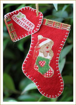 Felt Teddy Stocking - Right